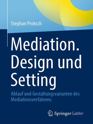 cover image of Mediation. Design und Setting